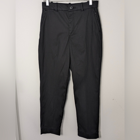 Spanx Women's Stretch Smooth Twill Slim Straight Trouser Pants Black Medium New - Picture 12 of 16